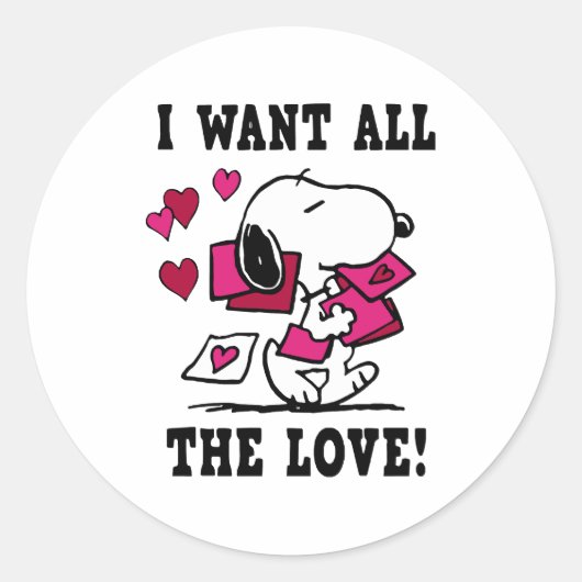 Alle Liefde Valentijn Ronde Sticker (Voorkant)