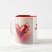 Alle liefde verzamelde Mok (Voorkant links)