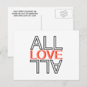 alle liefde voor alle briefkaart (Voorkant / Achterkant)