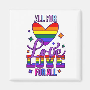 Alle liefdesliefhebbers - LGBTQ+ Pride Magneet