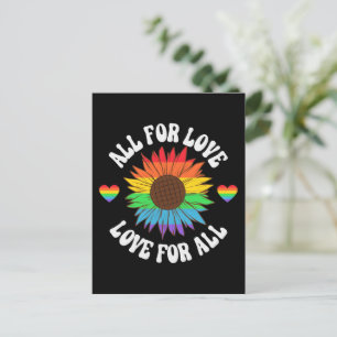 Alle liefdesliefhebbers voor iedereen Gay Pride Briefkaart