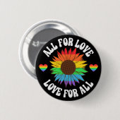 Alle liefdesliefhebbers voor iedereen | Gay Pride Ronde Button 5,7 Cm (Voorkant /achterkant)