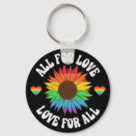 Alle liefdesliefhebbers voor iedereen | Gay Pride  Sleutelhanger
