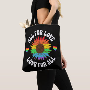 Alle liefdesliefhebbers voor iedereen Gay Pride Tote Bag