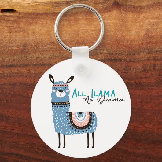 Alle Llama No Drama Sleutelhanger (Voorkant)