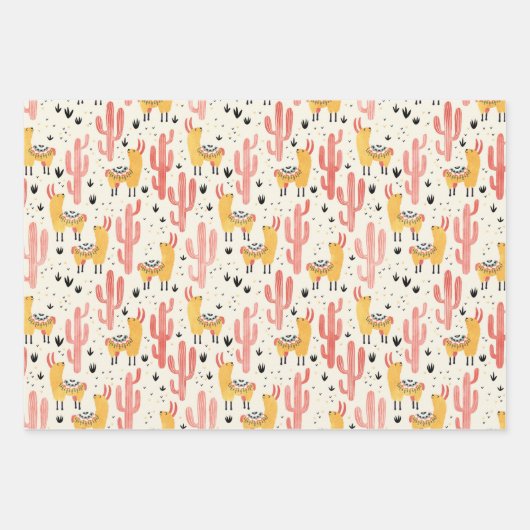 Alle Llamas Inpakpapier Vel (Voorkant 3)