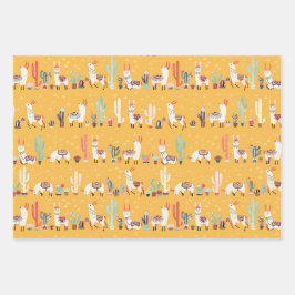 Alle Llamas Inpakpapier Vel