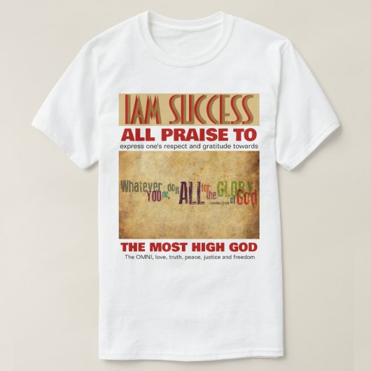 ALLE LOF T-SHIRT (Design voorkant)