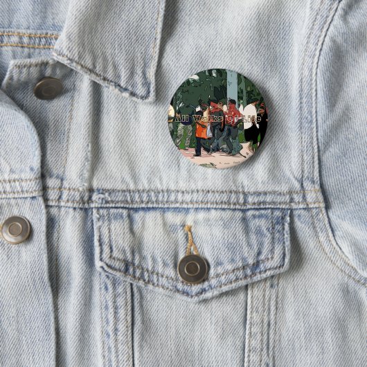 Alle looptijden van het leven ronde button 5,7 cm (In situ)