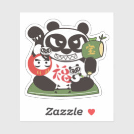 Alle Lucky Panda God Sticker