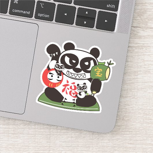 Alle Lucky Panda God Sticker (Detail)