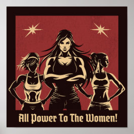 Alle Macht Aan De Vrouwen Poster