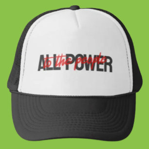 Alle macht aan het volk Trucker Hat - Bold Pet