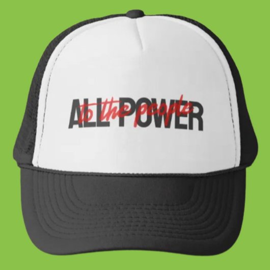 Alle macht aan het volk Trucker Hat - Bold Pet