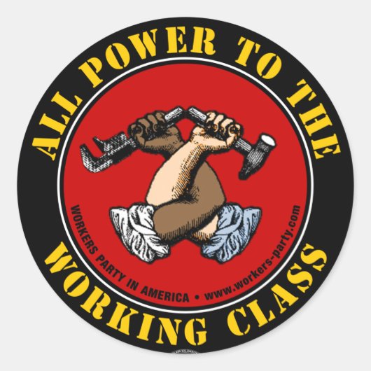 "Alle macht..." Sticker (Voorkant)