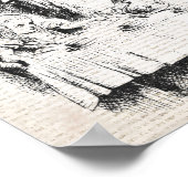  Alle Mad Alice in Wonderland Quote Poster (Hoek)