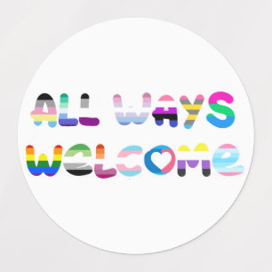 Alle manieren Welkom LGBTQIA+ inclusiviteit queer Labels