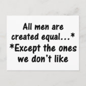 Alle mannen worden gemaakt gelijk aan 2 briefkaart (Voorkant)