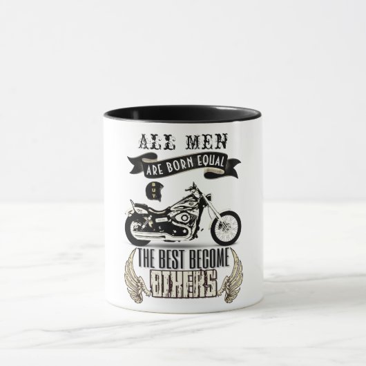 Alle Mannen zijn gelijk, maar de beste worden fiet Mok (Midden)