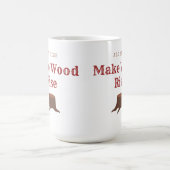 Alle maten maken hout rijzen koffiemok (Center)
