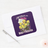 Alle meisjes zijn anti-fascistisch vierkante sticker (Envelop)