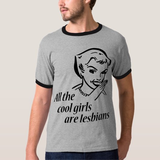 Alle meisjes zijn lesbiennes t-shirt (Voorkant)