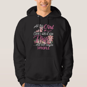Alle meisjes zorgen over varkens en zoals misschie hoodie
