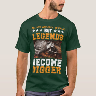 Alle Mensen Gelijk Geschapen Maar Legenden Worden  T-shirt