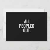 Alle mensen hebben een grappige Introvert Gift Feestdagenkaart (Voorkant)