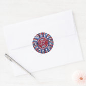 Alle Mensen Worden Gelijk Geschapen Grafische Vuur Ronde Sticker (Envelop)