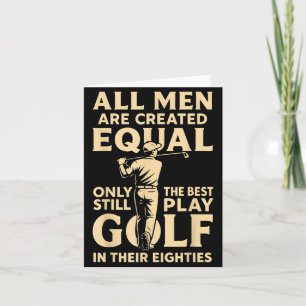 Alle Mensen Zijn Gelijk Alleen Golf Spelen Hun Tac Kaart
