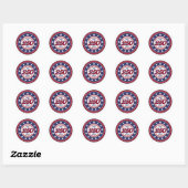 Alle Mensen Zijn Gelijk Geschapen Begiftigd Door H Ronde Sticker (Vel)