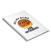 Alle Mijn Bollen Zijn Grappig Grappig Eten Notitieboek (Rechterzijde)