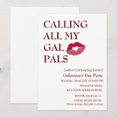 ALLE MIJN GAL PAL Galentine's Day Girls night Kaart (Voorkant / Achterkant)