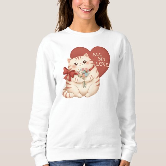 Alle Mijn Liefde Tabby Kat Trui (Voorkant)