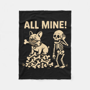 Alle Mijne Halloween Hond Skelet Botten Fleece Deken