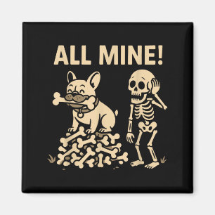 Alle Mijne Halloween Hond Skelet Botten Magneet