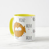 Alle "Mine" Grappige Schattigee Puffer Liefde Scha Mok (Voorkant links)