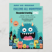 Alle monsters personaliseren kaart (Voorkant / Achterkant)