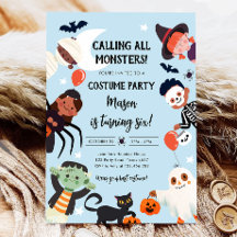 Alle Monsters roepen Halloween Kostuum Verjaardag
