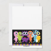 Alle monsters roepen unisex-kinderen uitgenodigd kaart (Achterkant)