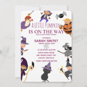 Alle Monsters Verjaardag Uitnodiging, Halloween Ve Save The Date (Voorkant)