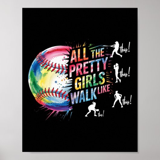 Alle mooie meisjes lopen zo Softll Speler  Poster (Voorkant)