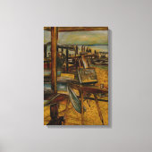 Alle mooie schilderijen beginnen met één penseelst canvas afdruk (Voorkant)