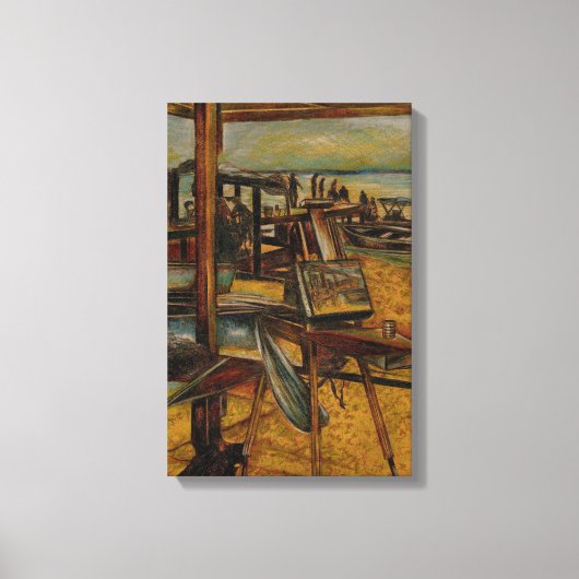 Alle mooie schilderijen beginnen met één penseelst canvas afdruk (Voorkant)