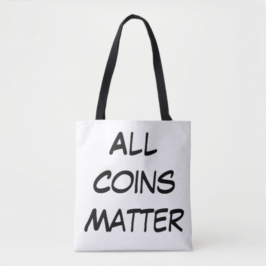 Alle muntstukken tote bag (Voorkant)