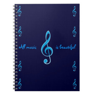 Alle muziek is een mooie laptop notitieboek