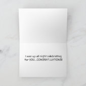 ALLE NACHT-CELEBRATING VOOR "U" OPGESCHREVEN KAART (Binnen)