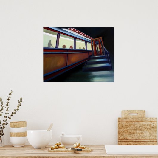 ALLE NACHTDINER POSTER (Keuken)