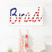 Alle namen die op de Amerikaanse vlag (h) staan Spandoek (Insitu)